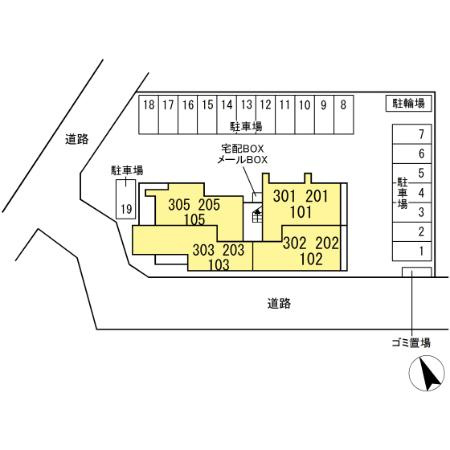 D's LIEN (ディ-ズリアン) Aの区画図