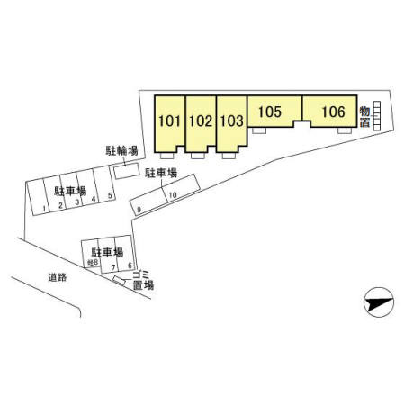 カーサ フィオ－レの区画図