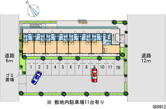 レオパレスMURAKAMIの駐車場