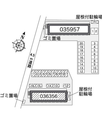 【区画図】 | レオパレス向山Ⅱ