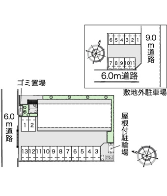 【区画図】 | レオパレスイーストビレッジ2
