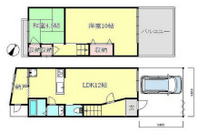 【間取り】 | 丸山町1丁目車庫付き戸建