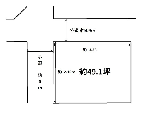 明石市藤江土地の土地図
