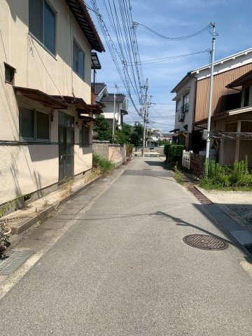 網干区余子浜O売地の前面道路含む現地写真