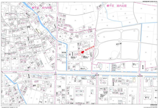 垣内中町C売地の地図