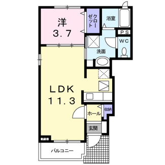 【間取り】 | ヴィラ・フリューゲル | 間取図