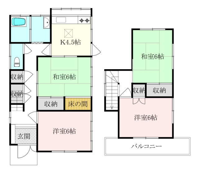 樽味1丁目戸建ての間取り