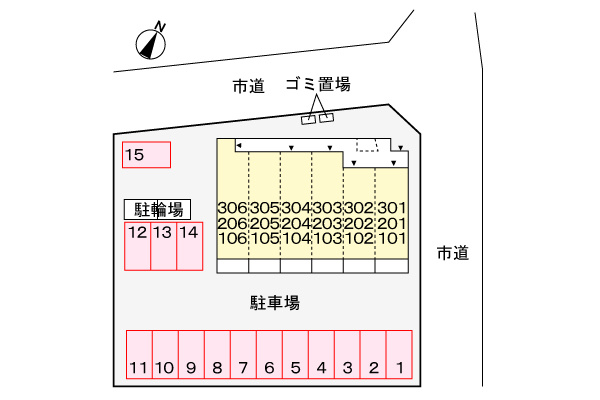 ララ・ハイレジデンスの区画図