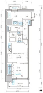 【間取り】 | パークアクシス池袋イースト