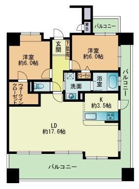 Ｄクラディア高取の間取り