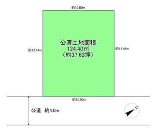 【土地図】 | 枚方市氷室台1丁目　建築条件無し土地 | 約37.63坪