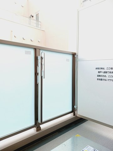 ライズ脇田町　Ｂ館のバルコニー