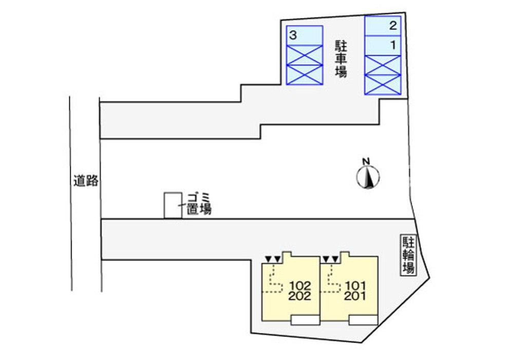 Ｐａｒｋ　Ｈｏｕｓｅ※初期費用分割あと払いサービス利用可能物件の区画図