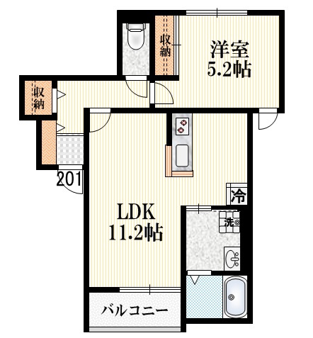 オストリカ井荻の間取り|【間取り】　1フロア2世帯
