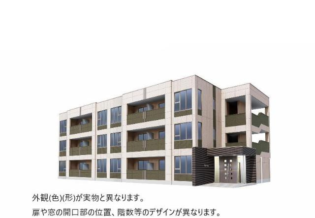 仮）土浦市中村南　店舗アパート新築工事の外観|完成予想図