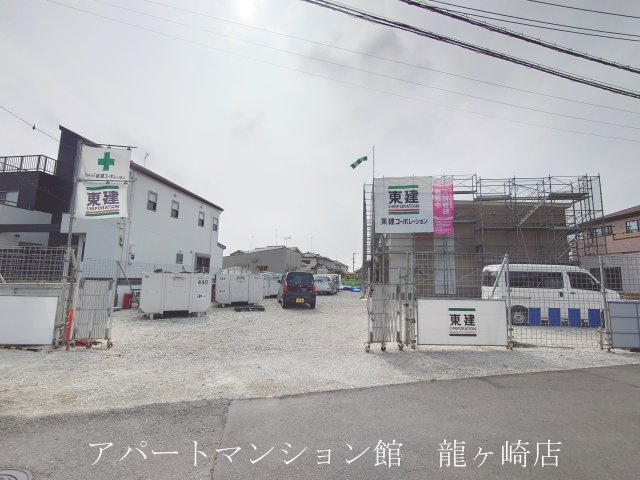 （仮）土浦市乙戸新築アパートの外観|建築中