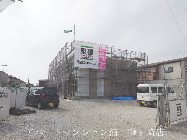 （仮）土浦市乙戸新築アパートの外観|建築中