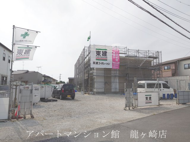 （仮）土浦市乙戸新築アパートの外観|建築中