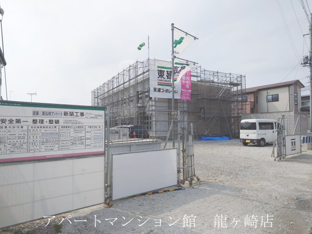 （仮）土浦市乙戸新築アパートの外観|建築中