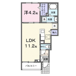 【間取り】 | ラフレシールⅡ | 間取図