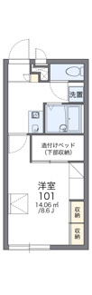 【間取り】 | レオパレス里Ⅱ | 画像2