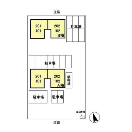 グランモア東台の駐車場