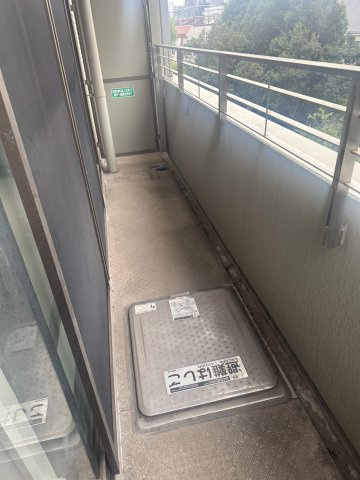小石川パークタワーのバルコニー