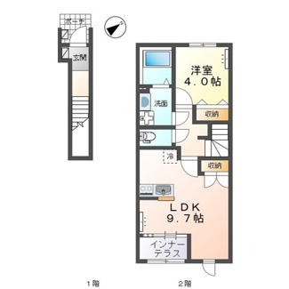 【間取り】 | 阿見町中央5丁目新築アパート(仮
