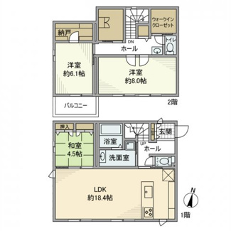 【間取り】 | 荒川本郷戸建