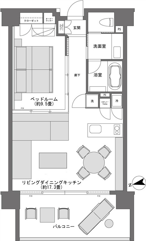 日和オーシャンリゾート沖縄の間取り