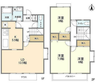 【間取り】 | バイオレットコートＡ棟