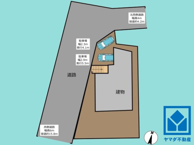 西宮市北六甲台１丁目の区画図