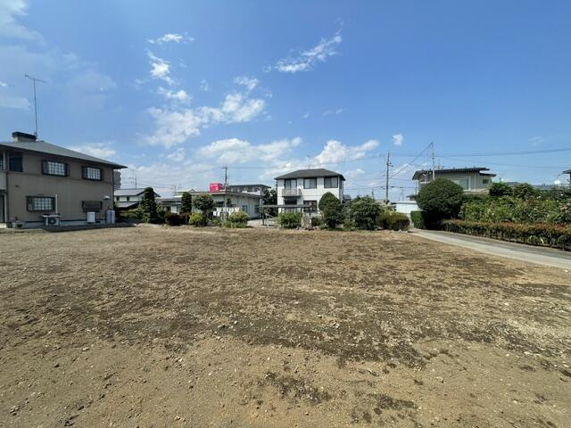 宇都宮市雀の宮1丁目　202.36㎡　売地の外観|Ｂ区画の北側を撮影