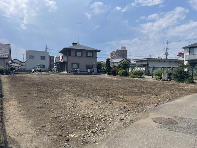 宇都宮市雀の宮1丁目　202.36㎡　売地の外観|Ａ、Ｂ区画の北西側を撮影