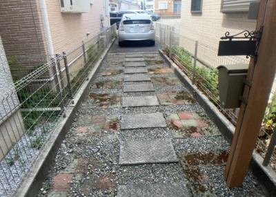 【駐車場】 | ひばりが丘中古戸建 | 駐車場と明記されていても、最小スペースでつくられた駐車場だと大型車は駐車できなかったり、出入りしにくくなったりする可能性があります。お車のサイズと購入したい物件の駐車場のサイズを現地で確認しましょう。