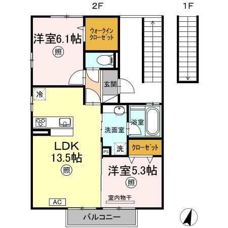 【間取り】 | グレンディールⅢⅣ　Ⅲ