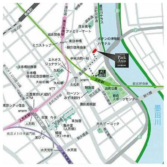【地図】 | パークアクシス日本橋浜町