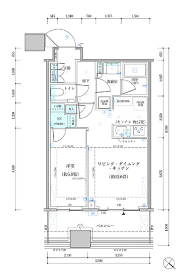 【間取り】 | パークタワー勝どき　サウス棟