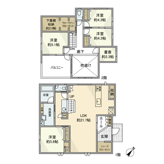 【間取り】 | 幸町戸建