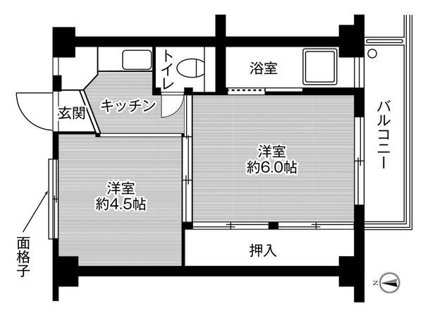 ビレッジハウス郷地3号棟の間取り