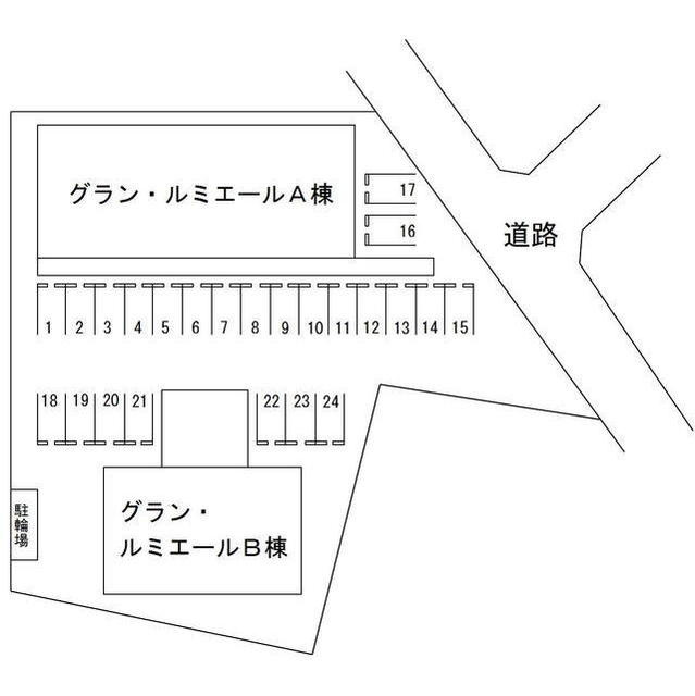 グラン ルミエール　Ｂのその他|立面図