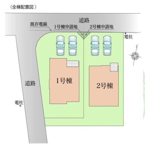 鎌倉市梶原3丁目新築戸建て　1期1号棟の区画図|区画図「鎌倉市梶原3丁目新築戸建て」