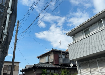 【展望】 | 林中古戸建 | 土地の地勢が高台の場合、景色を綺麗にみることができ、景色にこだわってお家探ししている方におすすめです！また平坦地よりも風通しがいいというメリットがあります。デメリットもあるので是非現地でご確認下さい。