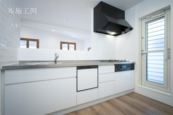 世田谷区等々力２丁目の売地のその他|【施工例】カウンターキッチンで楽しくお料理はいかがでしょうか？
