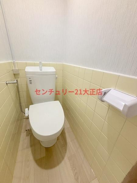 大阪市港区市岡元町２丁目の賃貸マンションのトイレ