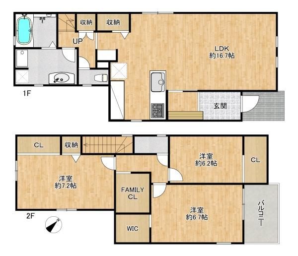 【間取り】 | 須磨区関守町２丁目　新築戸建