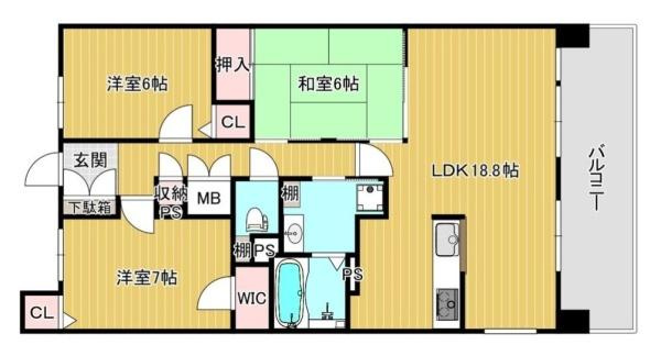 イングス郡山グラシアの間取り