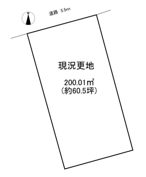 北葛城郡広陵町馬見北４丁目の売地の土地図