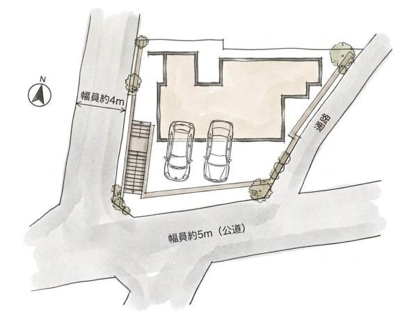 横浜市港北区篠原東２丁目の新築一戸建の区画図