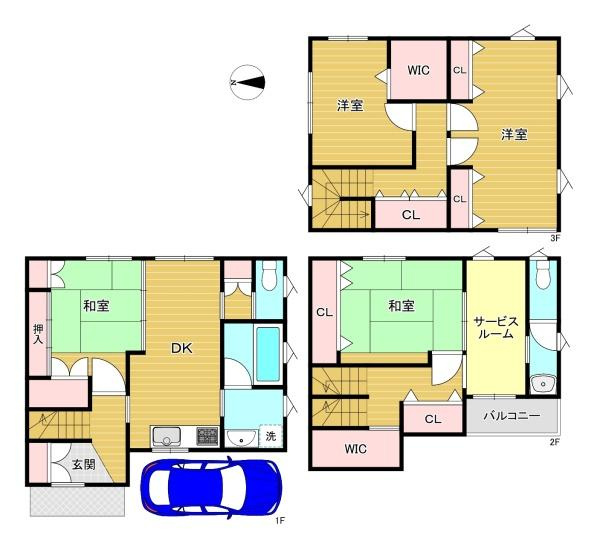 【間取り】 | 大阪市城東区鴫野東3丁目　中古戸建